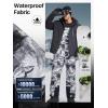 imageFREE SOLDIER Mens Snow Bibs Ski Pants Softshell Waterproof Insulated Warm Snow Pants Windproof Ski Bib OverallsCamo Black