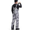 imageFREE SOLDIER Mens Snow Bibs Ski Pants Softshell Waterproof Insulated Warm Snow Pants Windproof Ski Bib OverallsCamo Black