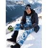 imageFREE SOLDIER Mens Snow Bibs Ski Pants Softshell Waterproof Insulated Warm Snow Pants Windproof Ski Bib OverallsCamo Blue