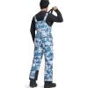 imageFREE SOLDIER Mens Snow Bibs Ski Pants Softshell Waterproof Insulated Warm Snow Pants Windproof Ski Bib OverallsCamo Blue