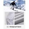 imageFREE SOLDIER Mens Snow Bibs Ski Pants Softshell Waterproof Insulated Warm Snow Pants Windproof Ski Bib OverallsCamo White