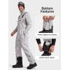 imageFREE SOLDIER Mens Snow Bibs Ski Pants Softshell Waterproof Insulated Warm Snow Pants Windproof Ski Bib OverallsCamo White