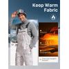imageFREE SOLDIER Mens Snow Bibs Ski Pants Softshell Waterproof Insulated Warm Snow Pants Windproof Ski Bib OverallsCamo White
