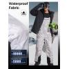 imageFREE SOLDIER Mens Snow Bibs Ski Pants Softshell Waterproof Insulated Warm Snow Pants Windproof Ski Bib OverallsCamo White