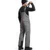 imageFREE SOLDIER Mens Snow Bibs Ski Pants Softshell Waterproof Insulated Warm Snow Pants Windproof Ski Bib OverallsGray
