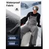 imageFREE SOLDIER Mens Snow Bibs Ski Pants Softshell Waterproof Insulated Warm Snow Pants Windproof Ski Bib OverallsGray