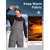 imageFREE SOLDIER Mens Snow Bibs Ski Pants Softshell Waterproof Insulated Warm Snow Pants Windproof Ski Bib OverallsGray