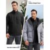 imageFREE SOLDIER Mens Winter Vest Outerwear Warm Fleece Lined Windproof Reversible Softshell Sleeveless Jacket for Work HikingBlack Gray