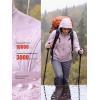 imageFREE SOLDIER Womens Waterproof Softshell Jacket with Hood Fleece Lined Warm Lightweight Windproof Rain Jacket for HikingPink