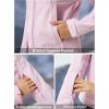 imageFREE SOLDIER Womens Waterproof Softshell Jacket with Hood Fleece Lined Warm Lightweight Windproof Rain Jacket for HikingPink