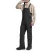 imageFREE SOLDIER Mens Ski Bibs Snow Insulated Waterproof Winter Overalls Ripstop Snowboarding PantsBlack