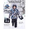 imageFREE SOLDIER Boys Waterproof Warm Ski Jacket Windproof Fleece Thick Kids Winter Coat with Hood for Snowboarding OutdoorGlacier Camo