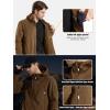 imageFREE SOLDIER Mens Fleece Jackets Full Zip Casual Outdoor Military Tactical Hoodie Jacket Windproof Warm Winter CoatsBrown