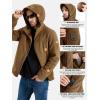 imageFREE SOLDIER Mens Fleece Jackets Full Zip Casual Outdoor Military Tactical Hoodie Jacket Windproof Warm Winter CoatsBrown