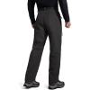 imageFREE SOLDIER Mens Fleece Lined Outdoor Cargo Hiking Pants Water Repellent Softshell Snow Ski Pants with Zipper PocketsMatte Black