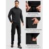 imageFREE SOLDIER Mens Fleece Lined Winter Pants Waterproof Warm Sweatpants Athletic Thermal PantsBlack