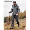 imageFREE SOLDIER Mens Fleece Lined Winter Pants Waterproof Warm Sweatpants Athletic Thermal PantsGray