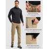 imageFREE SOLDIER Mens Fleece Lined Winter Pants Waterproof Warm Sweatpants Athletic Thermal PantsKhaki