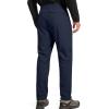 imageFREE SOLDIER Mens Fleece Lined Winter Pants Waterproof Warm Sweatpants Athletic Thermal PantsNavy Blue