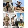 imageFREE SOLDIER Mens Hiking Cargo Shorts Water Resistant Quick Dry Lightweight Shorts for Hiking Cargo Casual with 8 PocketsKhaki