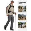imageFREE SOLDIER Mens Hiking Pants Convertible Waterproof Lightweight Quick Dry Zip Off Cargo PantsGray