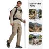 imageFREE SOLDIER Mens Hiking Pants Convertible Waterproof Lightweight Quick Dry Zip Off Cargo PantsMud
