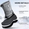 imageFREE SOLDIER Mens Snow Boots Insulated Waterproof Hiking Winter Shoes Nonslip Outdoor Ankle Cold Weather Boots with Warm InnerDeep Grey