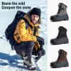 imageFREE SOLDIER Mens Snow Winter Boots for Men Warm Fleece Lining Winter Ski Shoes Waterproof Insulated BootiesGrey12