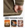 imageFREE SOLDIER Mens Tactical Fleece Lined Jacket Long Sleeve Crewneck Sweatshirts Pullover with Pockets Commando SweaterMoss Coyote