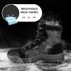 imageFREE SOLDIER Mens Tactical Hiking Boots 6 Inches Lightweight Breathable Work Boots Military Desert BootsBlack 11
