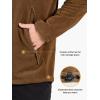 imageFREE SOLDIER Mens Tactical Long Sleeve Fleece Coat Weatherproof Full Zip Up Lightweight Fleece Jacket SweatshirtCoyote Brown