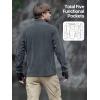 imageFREE SOLDIER Mens Tactical Long Sleeve Fleece Jacket Full Zip Up Coat Lightweight Fleece Jacket With PocketsDark Grey