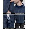 imageFREE SOLDIER Mens Tactical Long Sleeve Fleece Jacket Full Zip Up Coat Lightweight Fleece Jacket With PocketsMisty Blue