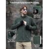 imageFREE SOLDIER Mens Tactical Long Sleeve Fleece Jacket Full Zip Up Coat Lightweight Fleece Jacket With PocketsTurquoise