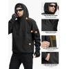 imageFREE SOLDIER Mens Tactical Winter Fleece Pullover Hoodie Warm Long Fleece lined Hooded SweatshirtBlack