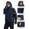imageFREE SOLDIER Mens Tactical Winter Fleece Pullover Hoodie Warm Long Fleece lined Hooded SweatshirtNavy Blue