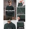 imageFREE SOLDIER Mens Thermal Fleece Pullover Sweater Henley Long Sleeve shirts For MenWinter Lightweight SweatshirtBasic Turquoise