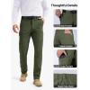 imageFREE SOLDIER Mens Warm Insulated Waterproof Fleece Lined Pants Outdoor Rain Hiking Thermal PantsThick Army Green