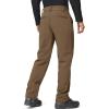 imageFREE SOLDIER Mens Warm Windproof Winter Fleece Lined Pants Hiking ExpandableWaist Softshell Snow Ski PantsBrown