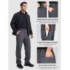imageFREE SOLDIER Mens Warm Windproof Winter Fleece Lined Pants Hiking ExpandableWaist Softshell Snow Ski PantsGrey