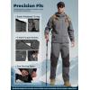 imageFREE SOLDIER Mens Waterproof Ski Pants Winter Thermal Insulated Snow Ski Pants with Zipper PocketsGray Black