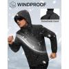 imageFREE SOLDIER Mens Waterproof Ski Snow Jacket Fleece Lined Warm Winter RainCoat Windbreaker Snowboarding Jacket with HoodBlack