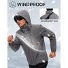 imageFREE SOLDIER Mens Waterproof Ski Snow Jacket Fleece Lined Warm Winter RainCoat Windbreaker Snowboarding Jacket with HoodCharcoal Gray