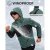 imageFREE SOLDIER Mens Waterproof Ski Snow Jacket Fleece Lined Warm Winter RainCoat Windbreaker Snowboarding Jacket with HoodGreen Black