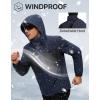 imageFREE SOLDIER Mens Waterproof Ski Snow Jacket Fleece Lined Warm Winter RainCoat Windbreaker Snowboarding Jacket with HoodNavy Black