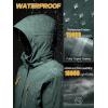 imageFREE SOLDIER Mens Waterproof Ski Snow Jacket Warm Winter Coat Snowboarding Raincoat Hooded Fully Taped SeamsDeep Green