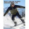 imageFREE SOLDIER Mens Waterproof Ski Winter Jacket Warm Winter Snow Snowboard Coat with Multi Pockets Detachable HoodGray