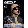 imageFREE SOLDIER Mens Waterproof Ski Winter Jacket Warm Winter Snow Snowboard Coat with Multi Pockets Detachable HoodKhaki
