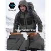 imageFREE SOLDIER Mens Waterproof Softshell Jacket Fleece Lined Outdoor Jacket Tactical Military Hoodie WindbreakerBlack Grey