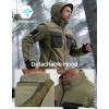 imageFREE SOLDIER Mens Waterproof Softshell Jacket Fleece Lined Outdoor Jacket Tactical Military Hoodie WindbreakerClassic Black Green